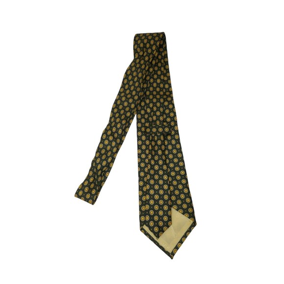 Turnbull And Asser Geometric Circle Polka Dots 100% Silk Men’s Neck Tie - Picture 6 of 9